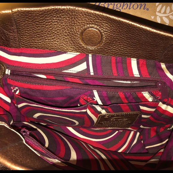 ❤️NEW Authentic BRIGHTON Bronze shoulder Bag - Picture 8 of 8